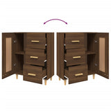 Sideboard Brown Oak 69.5x34x90 cm Engineered Wood 817371