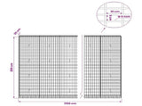 Gabion with 5 mm Wire and 5x10 cm Mesh 1150x30x200 cm 3464705