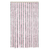 Fly Curtain Silver Grey and Pink 118x220 cm Chenille 4004886