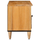 TV Cabinet with Shelf Natural 100 x 33 x 46 cm Solid Mango Wood 4018276
