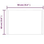 LED Bathroom Mirror 90x60 cm 151752