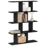 Wall Cube Shelf 12 Compartments Black Engineered Wood 860014