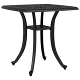 ZNTS Garden Table Black 53x53x53 cm Cast Aluminium 4002816