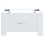 Washing Machine Pedestal with Drawer White 4009868