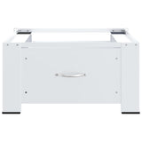 Washing Machine Pedestal with Drawer White 4009868