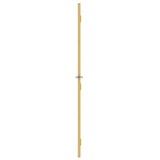 Interior Door Slim Golden 76x201.5 cm Tempered Glass and Aluminium 155132