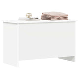 Storage Chest White 80 x 40 x 50 cm Engineered Wood 8011259