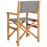 Dining Chair Folding Brown and Light Grey 56 x 54 x 87 cm 42032680