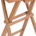 Folding Bar Stools 2 pcs Solid Teak Wood 44727