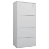 Wardrobe Light Grey 80x50x180 cm Steel 335967