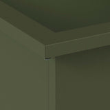 Garden Planter with LED Olive Green 40 x 80 x 40 cm Steel 8008160
