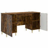 Desk Smoked Oak Engineered Wood 142.5 x 50 x 75 cm 3414617