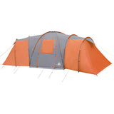 Family Tent Dome 12-Person Grey and Orange Waterproof 94348
