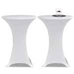 Standing Table Cover Ø80 cm White Stretch 4 pcs 279070