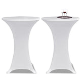 Standing Table Cover Ø80 cm White Stretch 4 pcs 279070