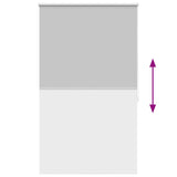Roller blind blackout 124.4x175 cm Fabric Width 120 cm grey 240129
