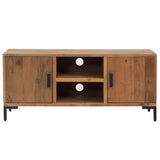 TV Cabinet Brown 110x35x48 cm Solid Pinewood 349917