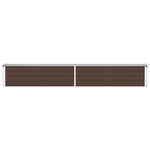 Garden Raised Bed Galvanised Steel 320x40x45 cm Brown 47054