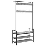 Coat Rack Grey Sonoma 95 x 34 x 184 cm Engineered wood 879962