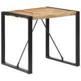 321600 Dining Table 80x80x75 cm Rough Mango Wood
