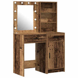 Dressing Table Set with Drawer 2 pcs Old Wood Engineered Wood 3334279
