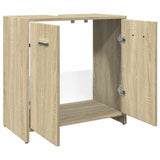 Bathroom Sink Cabinet Sonoma Oak 60x33x60 cm Engineered Wood 849604