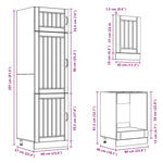 ZNTS 7 Piece Kitchen Cabinet Set Kalmar White Engineered Wood 3314771