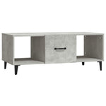 Coffee Table Concrete Grey 102x50x40 cm Engineered Wood 812703