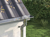 Gutter Leaf Guard 8 pcs Silver 110 mm Stainless Steel 42019389