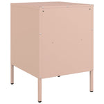 ZNTS Bedside Cabinets 2 pcs Pink 36x39x50.5 cm Steel 843057