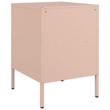 ZNTS Bedside Cabinets 2 pcs Pink 36x39x50.5 cm Steel 843057