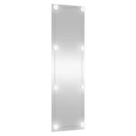 ZNTS Wall Mirror with LED Lights 30x100 cm Glass Rectangle 3189151