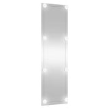 ZNTS Wall Mirror with LED Lights 30x100 cm Glass Rectangle 3189151