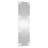 Wall Mirror with LED Lights 30x100 cm Glass Rectangle 3189151