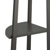 3-Tier Corner Shelf Black 45.5x31.5x120 cm 336390