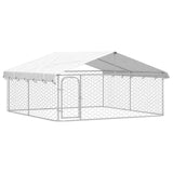 Outdoor Dog Kennel with Roof 300x300x150 cm 171501