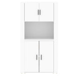 ZNTS Highboard White Engineered Wood 3185351