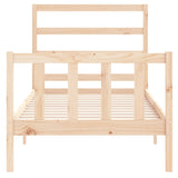 Bed Frame without Mattress 90x190 cm Single Solid Wood Pine 3191871