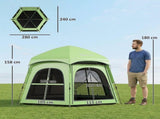Pop Up Tent 3000mm Waterproof Instant Camping Tent 3-4 Person with 2 Doors 4 Windows Green T3398P554331