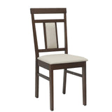 Dining Chair 2 pcs Light Brown and Light Solid Rubber Wood 42020501