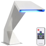 Pool Waterfall with RGB LEDs Stainless Steel 63.5 x 29 x 51 cm 42039236