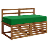 Seat Cushion SOEST 100% Polyester Green 120 x 80 x 15 cm 944315