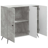 Sideboard Concrete Grey 89 x 34.5 x 80 cm Engineered Wood 895568