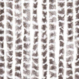 ZNTS Fly Curtain Taupe and White 90x200 cm Chenille 377404