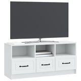 TV Cabinet with Drawer White 102 x 34.5 x 47 cm Engineered Wood 895825