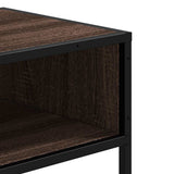 Console Table Brown Oak 90x35x80 cm Engineered Wood 849173