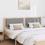 Upholstered Headboard Brown 180 cm Solid Pine Wood 879049