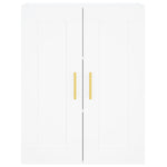 Highboard White 69.5x34x180 cm Engineered Wood 3199609