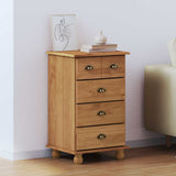 Chest of Drawer ASKIM Brown 45.8 x 40 x 79 cm Solid Pine wood 4105415
