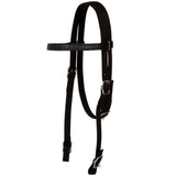 Western Saddle. Headstall&Breast Collar Real Leather 16" Black 91353